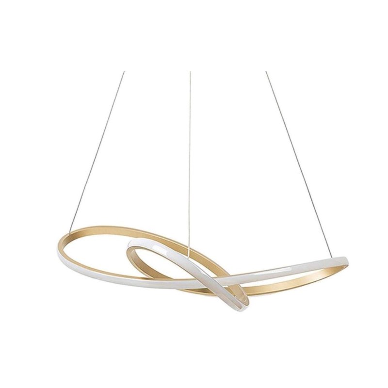 Lampa nowoczesna LED wisząca sufitowa pierścienie AT74-ESL-Gold