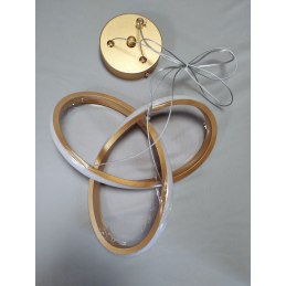 Lampa nowoczesna LED wisząca sufitowa pierścienie AT74-ESL-Gold