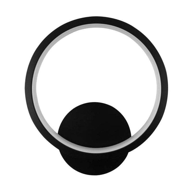 Kinkiet lampa wisząca LED okrąg metalowa AT76-1KL-Black