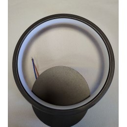 Kinkiet lampa wisząca LED okrąg metalowa AT76-1KL-Black