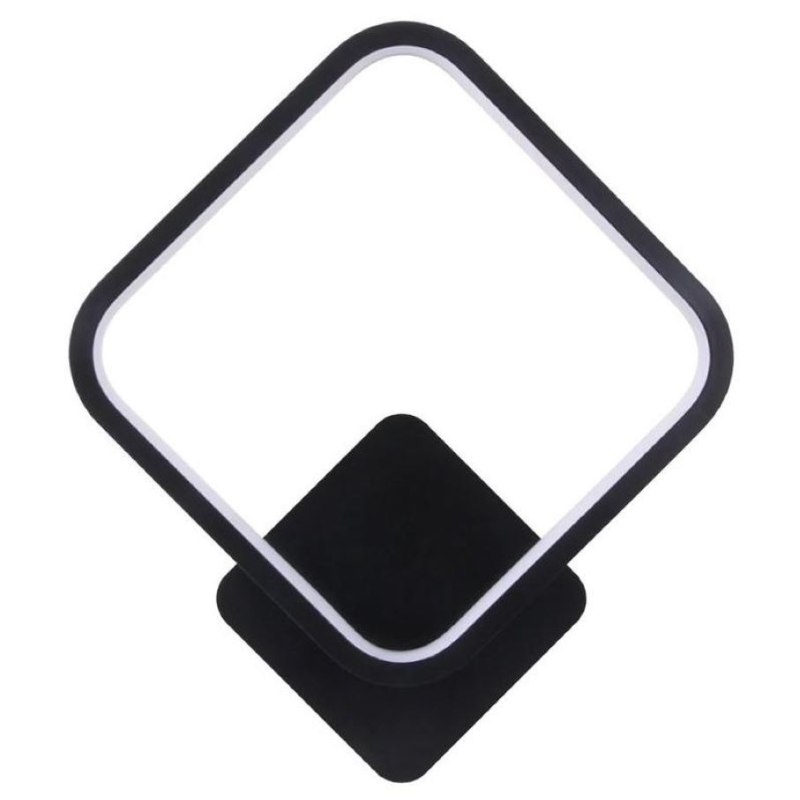 Kinkiet lampa wisząca LED kwadrat metalowa AT78-1KL-Black