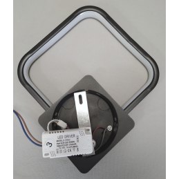 Kinkiet lampa wisząca LED kwadrat metalowa AT78-1KL-Black