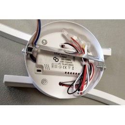 Kinkiet lampa wisząca LED liniowa metalowa AT79-2KL-White