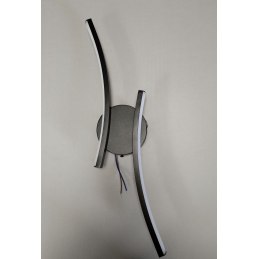 Kinkiet lampa wisząca LED liniowa metalowa AT79-2KL-Black