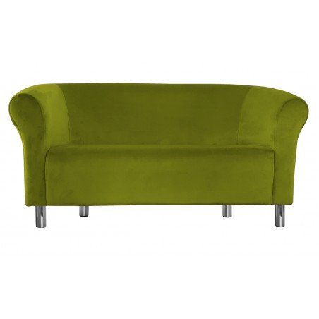 Sofa Milo BL75 zielona oliwka nogi chrom