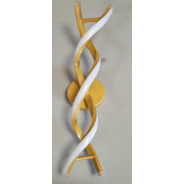 Kinkiet lampa wisząca LED spirala metalowa AT80-2KL-Gold