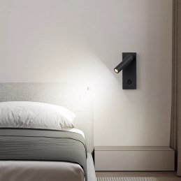 Kinkiet lampa wisząca LED punktowa metalowa AT82-1KL-Black