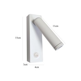 Kinkiet lampa wisząca LED punktowa metalowa AT82-1KL-White