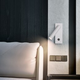 Kinkiet lampa wisząca LED punktowa metalowa AT82-1KL-White