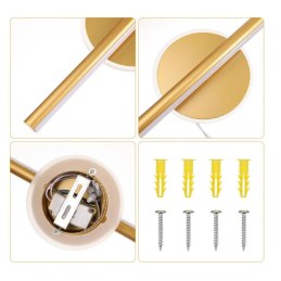 Kinkiet lampa wisząca LED metalowa AT83-1KL-Gold