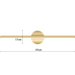 Kinkiet lampa wisząca LED metalowa AT83-1KL-Gold