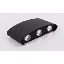 Kinkiet elewacyjny LED AT86-3KL czarny