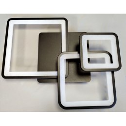 Plafon lampa LED sufitowa kwadrat metalowa AT88-3SL-Black