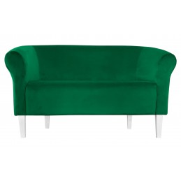Sofa Milo MG25 zielona z białymi nogami