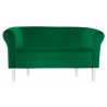 Sofa Milo MG25 zielona z białymi nogami