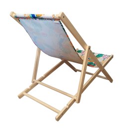 Zestaw 2 leżaków drewnianych w kolorze Boho