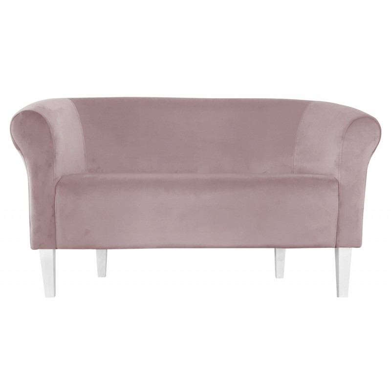 Sofa Milo MG55 szary róż z białymi nogami