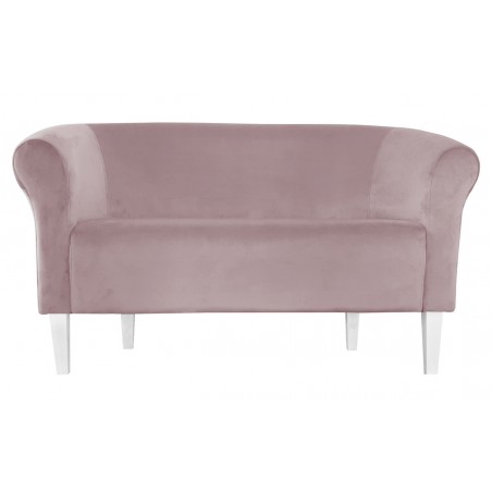Sofa Milo MG55 szary róż z białymi nogami