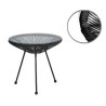 Zestaw mebli Acapulco 2 krzesła i stolik czarny