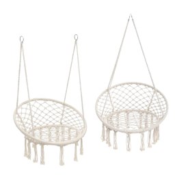 Krzesło wiszące boho Magia Wypoczynku B-3101C beż