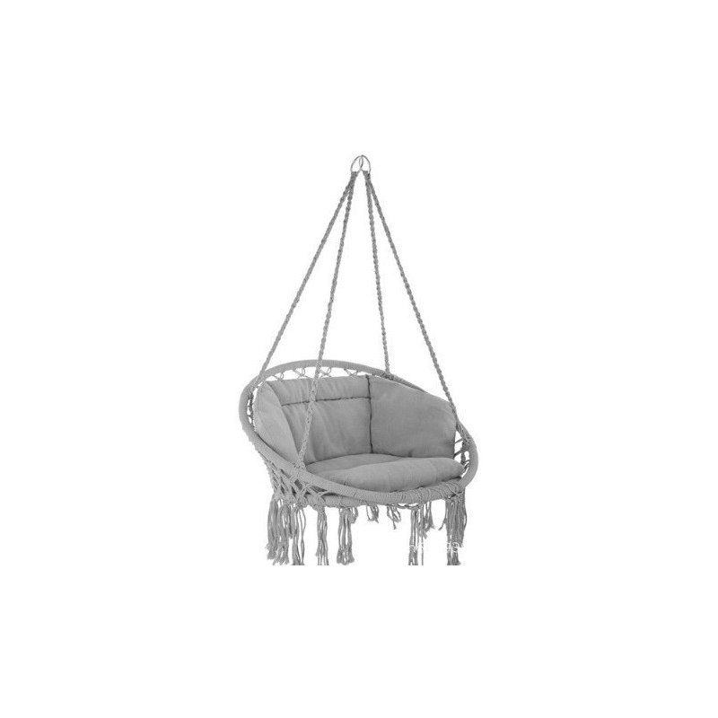 Krzesło Belgijskie fotel wiszący Boho B-3101C szary