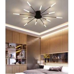 Plafon LED AT87-12SL czarny ze złotem 77 cm