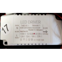 Plafon LED AT87-12SL czarny ze złotem 77 cm