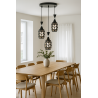 Lampa sufitowa metalowa loft klosz wisząca AT12-3SZ-Black