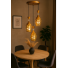 Lampa sufitowa metalowa loft klosz wisząca AT12-3SZ-Gold