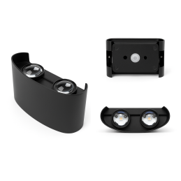 Kinkiet lampa wisząca LED elewacyjny metalowa AT85-2KL-Black