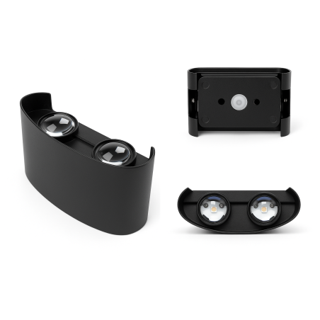 Kinkiet lampa wisząca LED elewacyjny metalowa AT85-2KL-Black