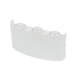 Kinkiet lampa wisząca LED elewacyjny metalowa AT86-3KL-White