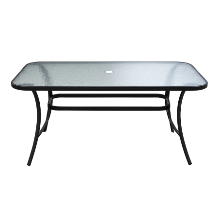 Stół stolik prostokątny T25 120x80 szklany metal na balkon