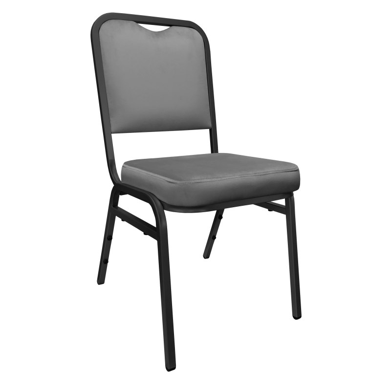 Krzesło Marco tkanina Welur bankietowe konferencyjne stelaż metalowy