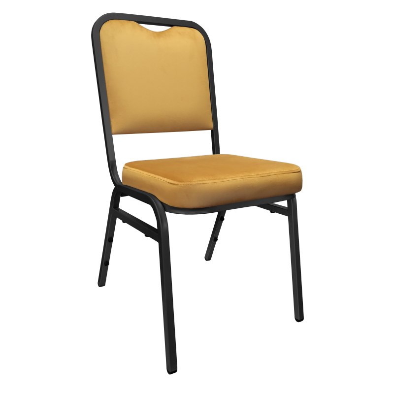 Krzesło Marco tkanina Welur bankietowe konferencyjne stelaż metalowy