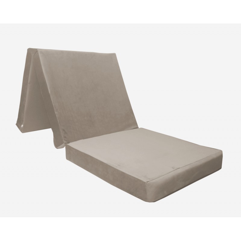 Materac dziecięcy składany Velvet MG09 120x70x8 szary-beż