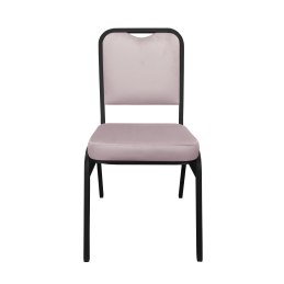 Krzesło Marco tkanina Welur bankietowe konferencyjne stelaż metalowy