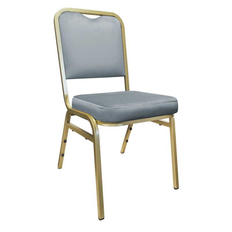 Krzesło Marco tkanina Welur bankietowe konferencyjne stelaż metalowy