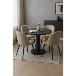 Krzesło Colin tkanina Vogue noga metalowa