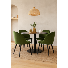 Krzesło Colin tkanina Vogue noga metalowa