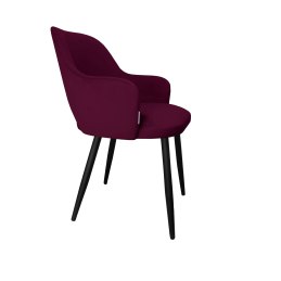 Krzesło Milano tkanina Welur noga metalowa