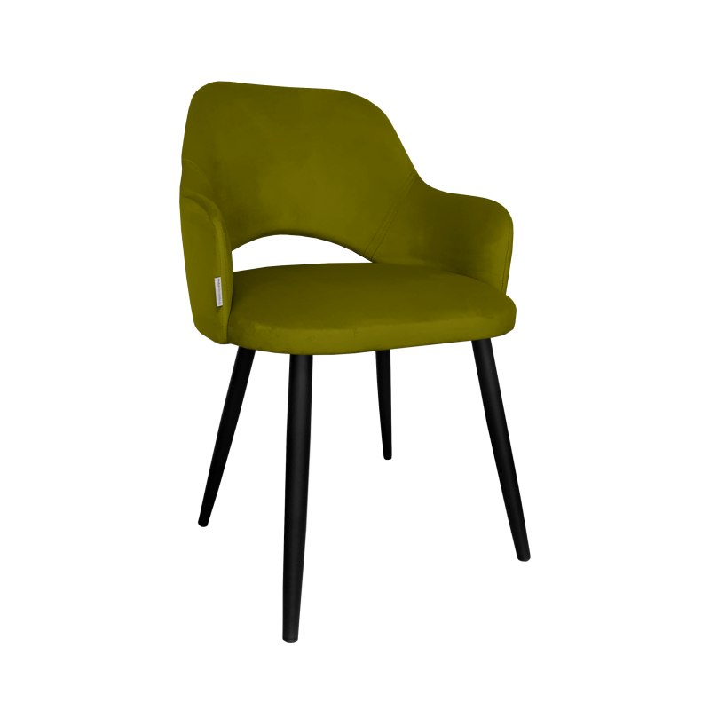 Krzesło Milano tkanina Welur noga metalowa