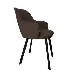 Krzesło Milano tkanina Welur noga metalowa