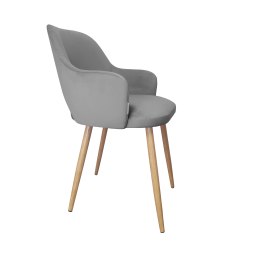 Krzesło Milano tkanina Welur noga metalowa