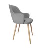 Krzesło Milano tkanina Welur noga metalowa