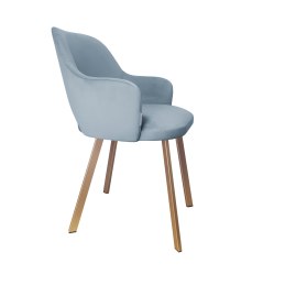 Krzesło Milano tkanina Welur noga metalowa