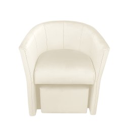 Fotel CLUB z podnóżkiem tkanina Welur