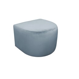 Fotel CLUB z podnóżkiem tkanina Welur