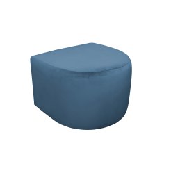 Fotel CLUB z podnóżkiem tkanina Welur