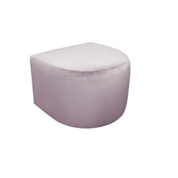 Fotel CLUB z podnóżkiem tkanina Welur